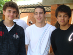 Haian Camatti, Pedro Ferreira e Lucas Battisti