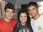 Bruno Rodrigues, Pamela Adamy e Lucas Pedroso