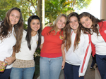 Thas Ternus, Monique Siqueira, Isadora Colnaghi, Nathalie Linden e Beatriz Nascimento