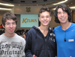 Yuri Fraga, Rafael Queiroz e Bernardo Gutierrez 