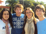 Carolina Kader, Elvio Felipe, Rosagnela Tomasi e Lucas Boff