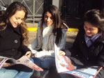 Paola Abero, Joana Gioscia e Bruna Costa