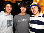 Gustavo Cardoso, Guilherme Ribeiro e Gabriel Mesquita