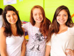 Celina Flores, Anne Ilges e Fernanda Lopes