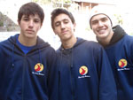 Thomas Pierosan, Gabriel Vieira e Augusto Bettiol