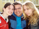 Gabriela Vieira, Daniel Mayer e Mariana Pfitscher