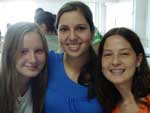 Laura Plentz, Aline Merin e Thais Muller