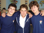 Lucas Prezzi, Arthur Gonzalez e Jonas Zenato