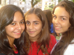 Marina Schneider, Lara coutinho e Stefheny Lopes