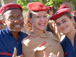 Bruno Flores, Caroline Real e Carolina Eberle