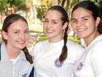 Gabriela Turani, Carolina Sattler e Maria Julia Schardosim