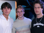 Matheus Neumann, Lucas Becker e Lucas Falcone