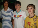 Lucas Hickmann, Bernardo Nichele e Rodolfo Cemin Dan