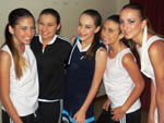 Laura Rossi, Luiza Modena, Roberta pamozzo, Giovana Modena e Jordana Susin