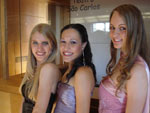 Chaline Schallenberger, Marciana Freitas e Carla Webber