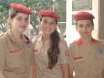 Caroline Brasil, Caroline Taborda e Gustavo Vieira