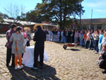 A galera se divertiu com o casamento que rolou entre os professores