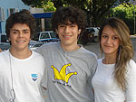 Rodrigo Lisboa, Gilberto Junior e Mariana Barreto