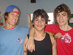 Lucas Saibro, Brenno Marques e Diogo Mury