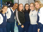 Paula Quadros, Caroline Marques, Marina Borelli, Jssica Marques, Helen Facchin e Suzan Zardo