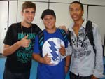 Felipe Carvalho, Guilherme Machado e Nathan Fister