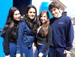 Joice Santos, Ariane Vargas, Francine Suzin e Luan Andreazza