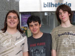 Alexandre Bergmann, Vitor Terra e Cristiano Ruschel, do Colgio Anchieta