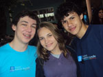 Felipe Dille, Carolina Diemer e Joo Pedro