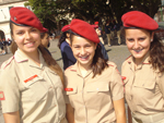 Paola Crescencio, Aruana Almeida e Caroline Portela